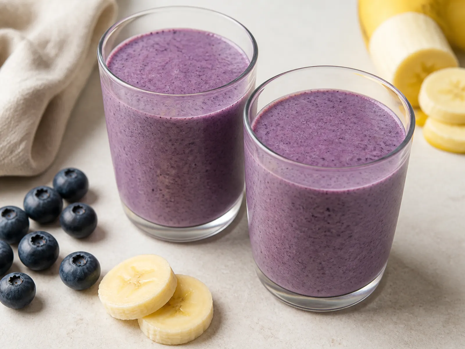 Banane-Beeren-Smoothie