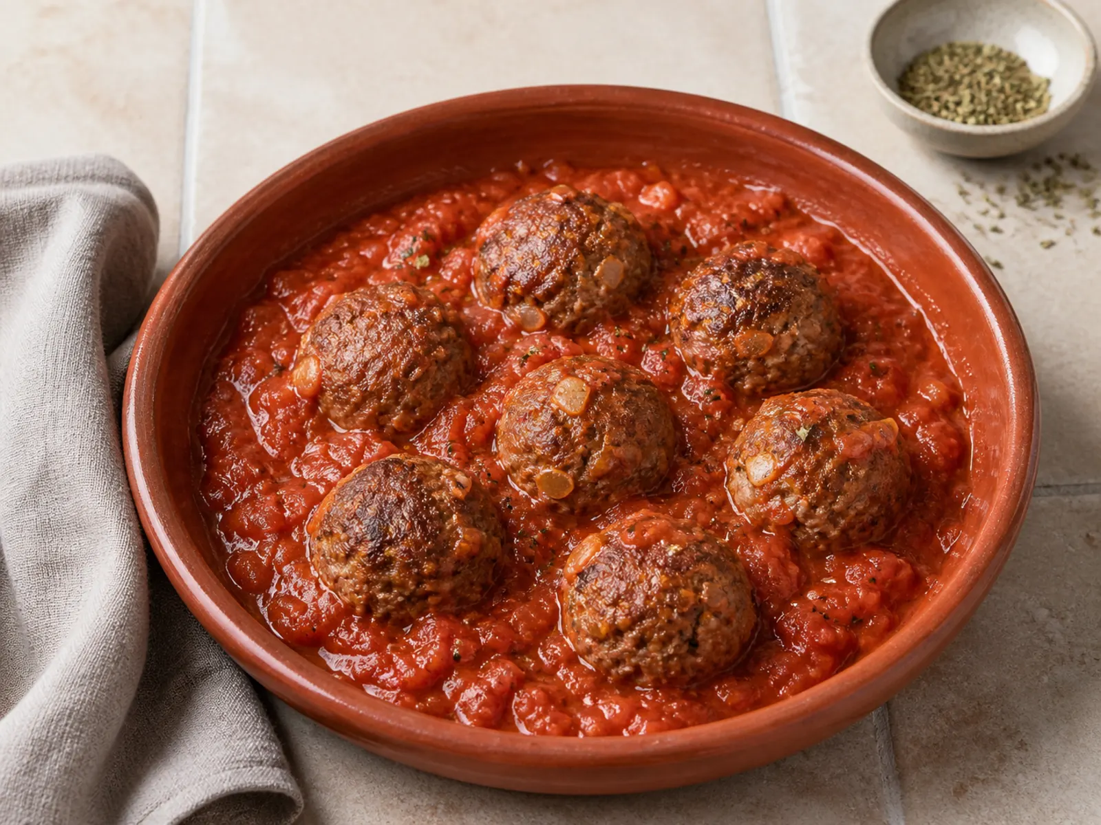 Hackbällchen in Tomatensauce