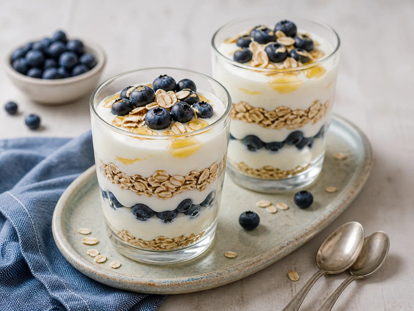 Joghurt-Parfait mit Beeren und Granola