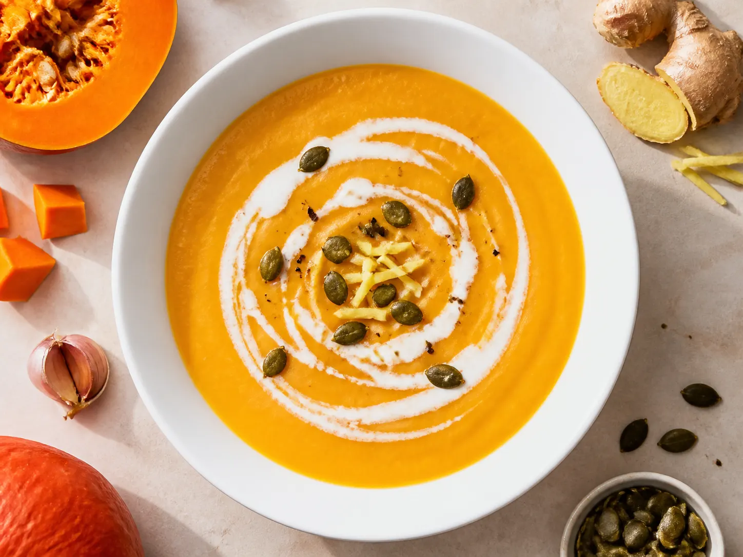 Kürbissuppe mit Kokosmilch