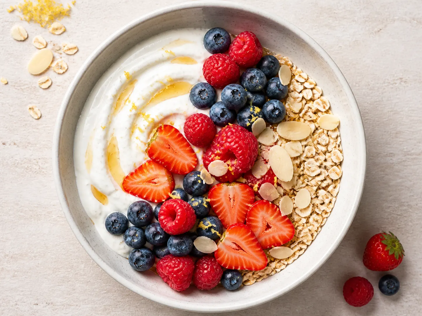 Magerquark-Bowl mit Beeren