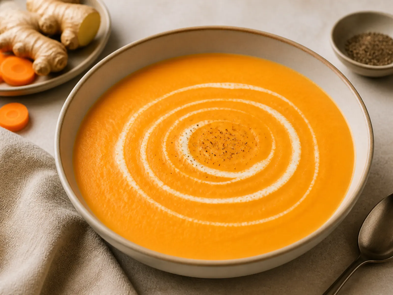Möhren-Ingwer-Suppe