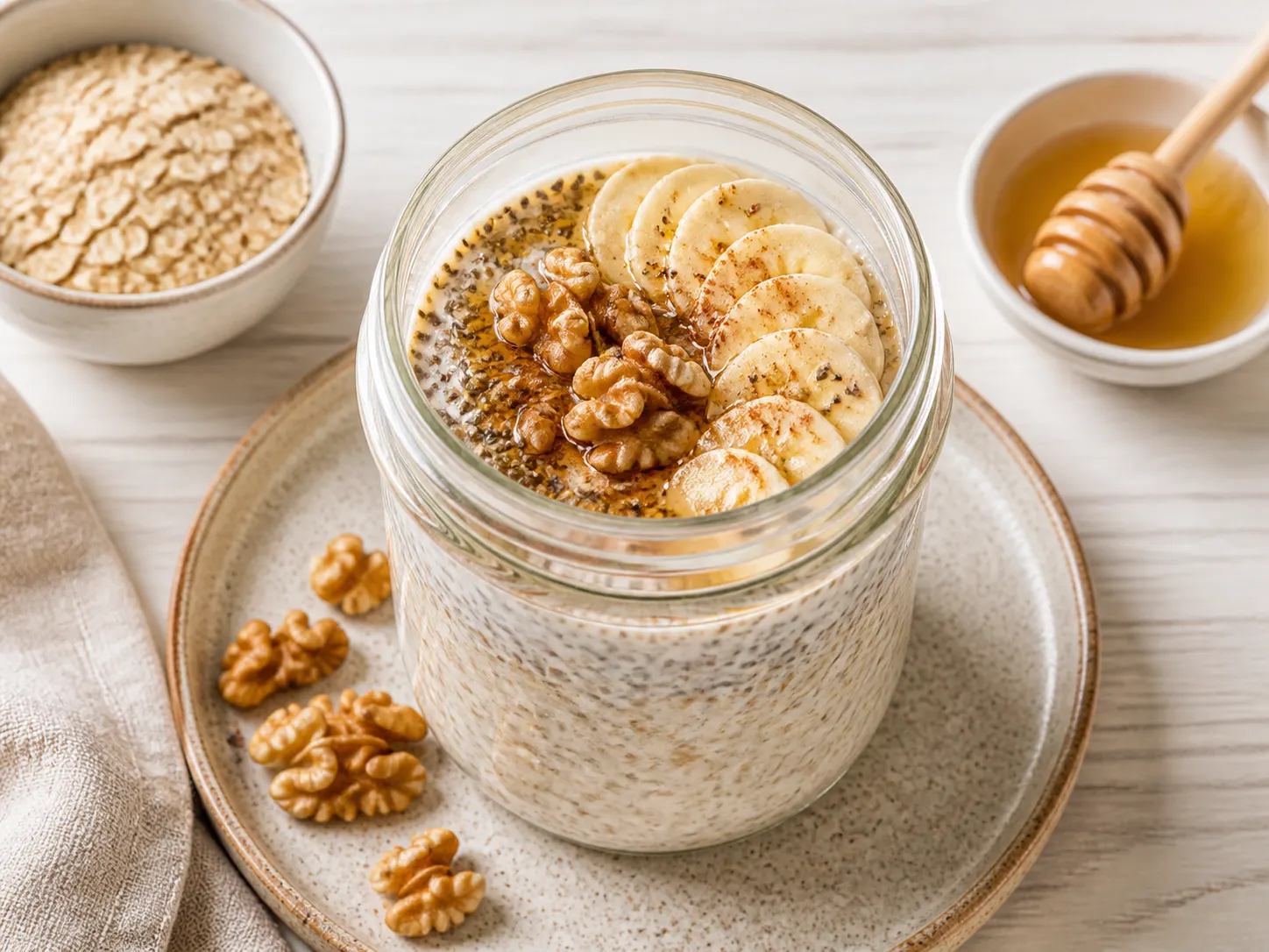 Overnight Oats mit Banane
