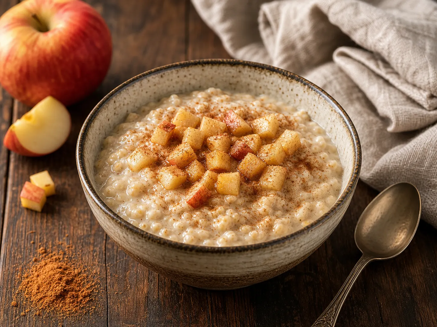 Porridge mit Apfel und Zimt