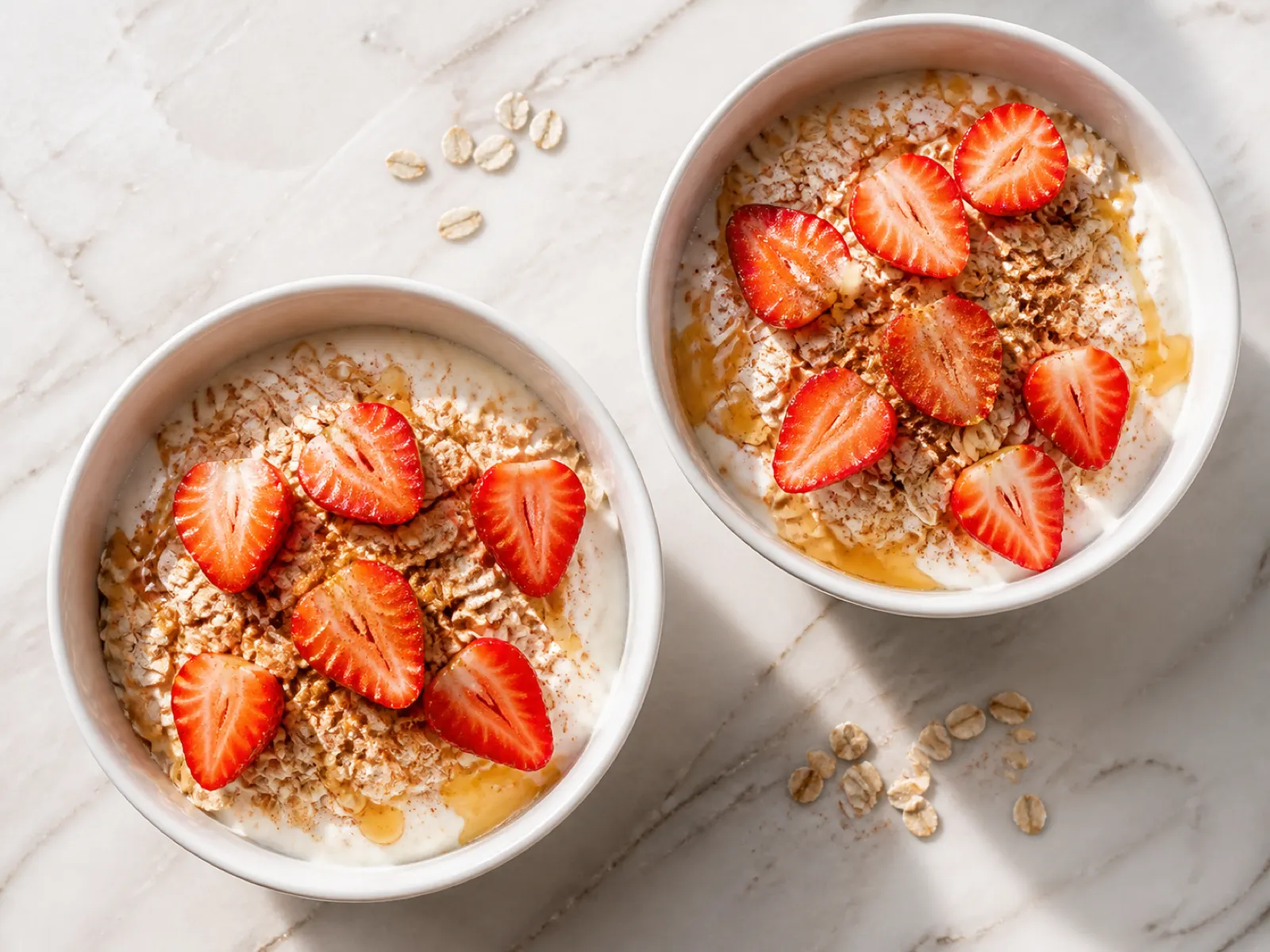 Skyr mit Haferflocken und Beeren