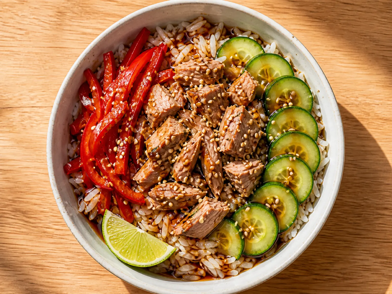 Thunfisch-Reisbowl