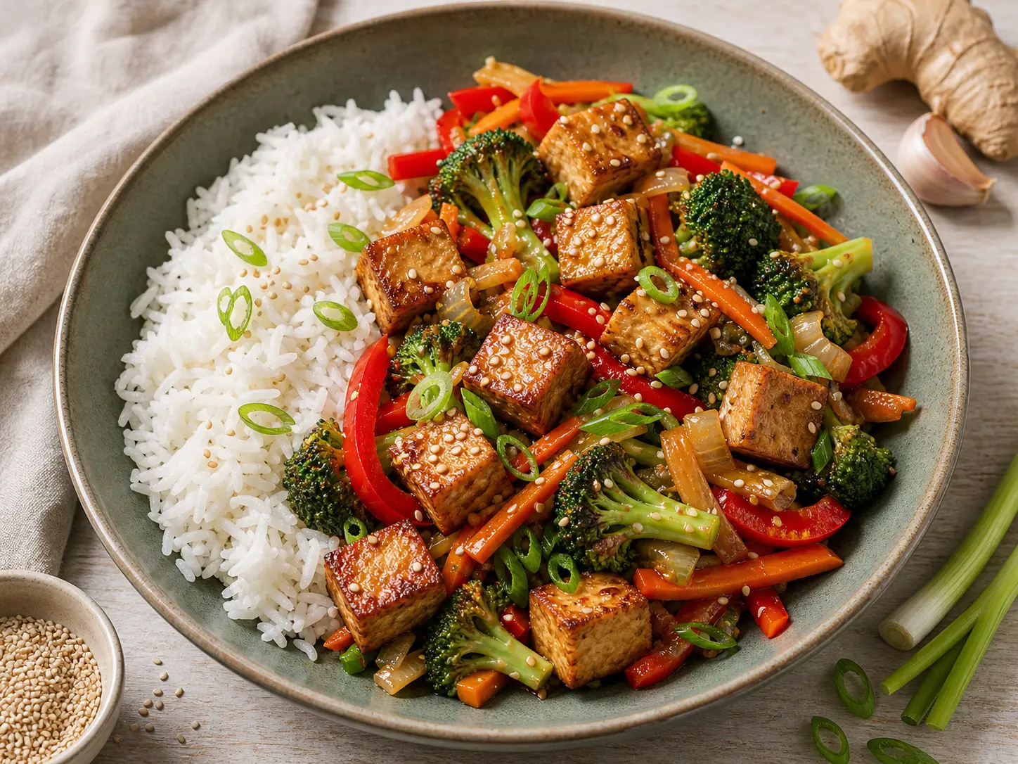 Tofu-Gemüse-Pfanne